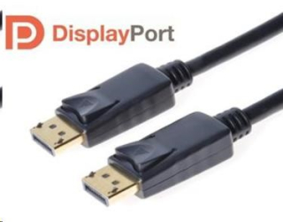 PREMIUMCORD DisplayPort 1.2 přípojný kabel M/M, zlacené konektory, 1m