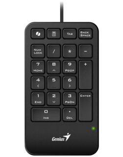GENIUS Numerická klávesnice NumPad 125, Drátová USB-C, černá