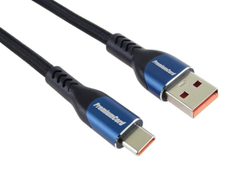 PREMIUMCORD Kabel USB-C na USB 2.0, Nabíjecí, 5A, 0.5m