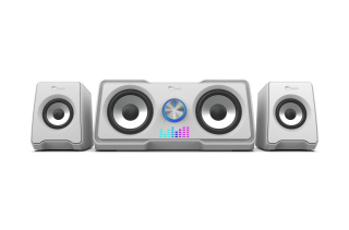 C-TECH reproduktory SPK-16, 2.2, RGB, bílá