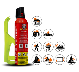 Safe SET Hasicí sprej 750 RED + držák 75F
