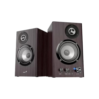 GENIUS Reproduktor SP-HF1812BT, BT, 3.5mm jack, 50W, tmavé dřevo
