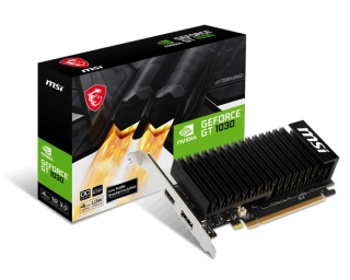 MSI VGA NVIDIA GeForce GT 1030 4GHD4 LP OC, GT 1030, 4GB DDR4, 1xDP, 1xHDMI