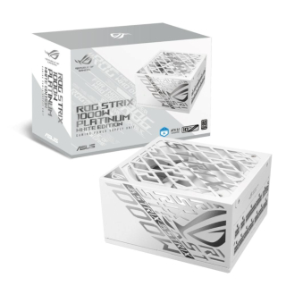 ASUS zdroj ROG STRIX 1000W White, 135mm, 80 Plus Platinum, Plně modulární, ATX 3.1