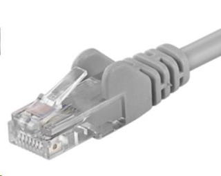 PremiumCord Patch kabel UTP RJ45-RJ45 CAT6 15m šedá