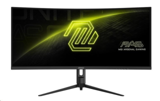 MSI LCD MAG 342CQR E2, 34" 3440x1440, VA, 180Hz, 4ms, VESA 75x75mm, N/A, Black