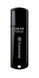 TRANSCEND Flash Disk 128GB JetFlash®700, USB 3.0 (R:90/W:40 MB/s) černá