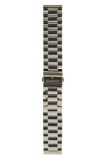 Garett univerzální řemínek 22 mm, stříbrný kovový, typ Solid