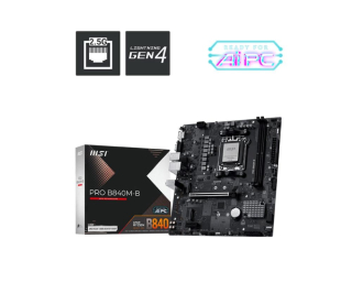 MSI MB Sc AM5 PRO B840M-B, AMD B840, 2xDDR5, 1xHDMI, 1xVGA, mATX