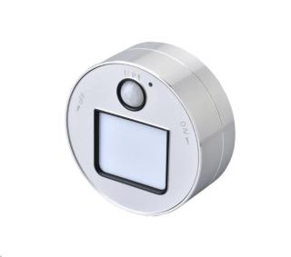 Viking zásuvkový modul A20, LED světlo s pohybovým senzorem 3W, stříbrná
