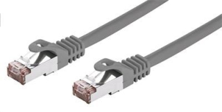 C-TECH kabel patchcord Cat6, FTP, šedý, 1m