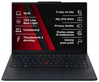 LENOVO NTB ThinkPad E14 G7 - Ultra5 226V,14" 2.8K 120Hz,16GB,512SSD,FHD+IRcam,W11P