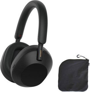 Sony bezdrátová sluchátka WH-1000XM5 Soft case, EU, černá