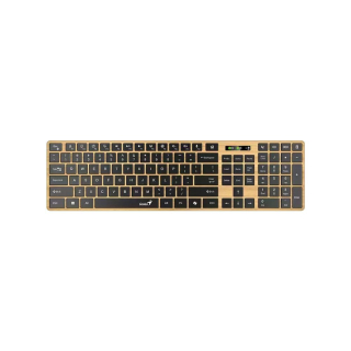 GENIUS Klávesnice Slimstar 7250BT, membránová, bezdrátová, béžová-černá