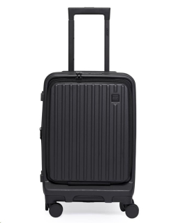ACER Barcelona luggage 20", černý, pevný cestovní kufr, materiál: 100% recyklovaný PET, TSA kombinační zámek