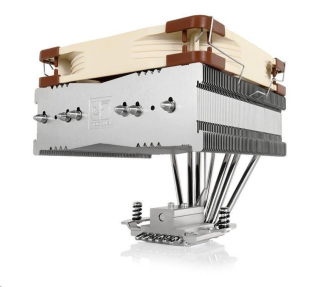 NOCTUA Chladič CPU NH-C14S, 1x 140mm, LGA1851, AM5, hnědá/stříbrná