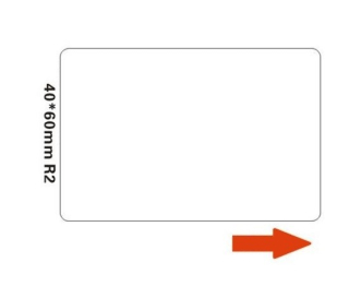 Niimbot štítky R 40x60mm 125ks White pro B21, B21S, B3S, B1