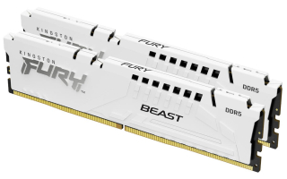 KINGSTON DIMM DDR5 32GB (Kit of 2) 6000MT/s CL30 ECC FURY Beast EXPO Bílá