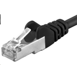 PREMIUMCORD Patch kabel CAT6a S-FTP, RJ45-RJ45, AWG 26/7 3m černá