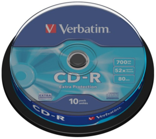 VERBATIM CD-R(10-Pack)Spindle/EP/DL/52x/700MB