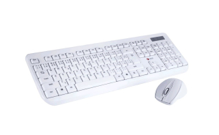 C-TECH Klávesnice KBM-105, drátový combo set s myší, USB, CZ/SK