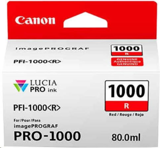 Canon CARTRIDGE PFI-1000R červená pro ImagePROGRAF PRO-1000 (935 str.)