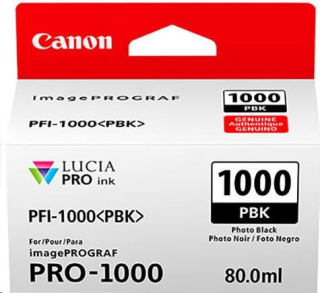 Canon CARTRIDGE PFI-1000PBK photo černá pro ImagePROGRAF PRO-1000 (256 str.)