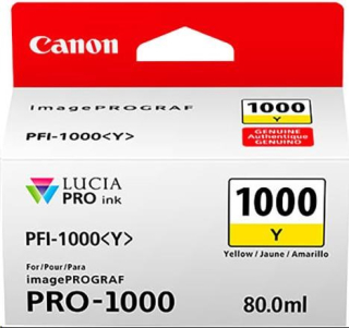 Canon CARTRIDGE PFI-1000Y žlutá pro ImagePROGRAF PRO-1000 (329 str.)