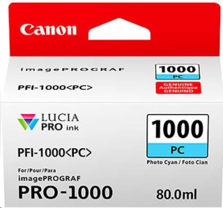 Canon CARTRIDGE PFI-1000PC photo azurová pro ImagePROGRAF PRO-1000 (600 str.)
