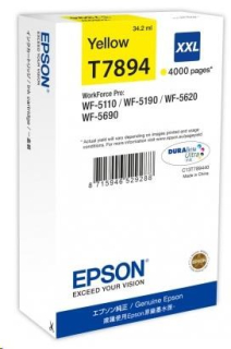 EPSON Ink bar WF-5xxx Series Ink Cartridge "Pisa" XXL Yellow (34,2 ml) (4.000 str.)