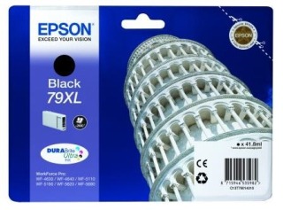 EPSON Ink čer WF-5xxx Series Ink Cartridge "Pisa" 79 XL Black (41,8 ml) (2.600 str.)