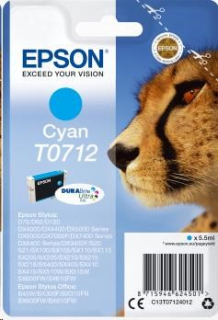EPSON ink bar Singlepack Cyan T0712 DURABrite Ultra Ink (5,5 ml)