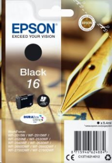 EPSON ink čer Singlepack "Pero" Black 16 DURABrite Ultra Ink