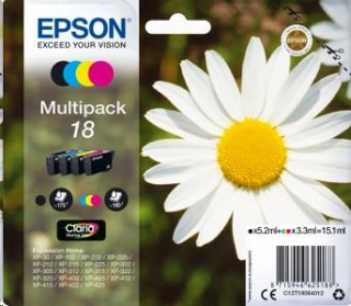 EPSON ink Multipack 4-colours "Sedmikráska" 18 Claria Home Ink