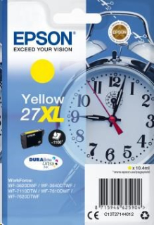 EPSON ink bar Singlepack "Budík" Yellow 27XL DURABrite Ultra Ink