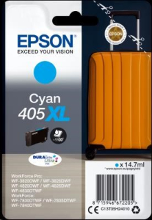 EPSON ink Singlepack Cyan 405XL Durabrite Ultra