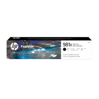 HP 981X High Yield Black Original PageWide Cartridge (11,000 pages)