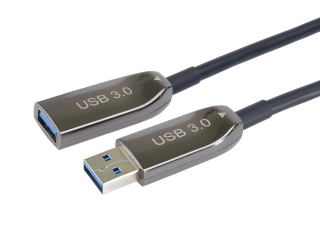PremiumCord prodlužovací optický AOC kabel USB 3.0 A/Male - A/Female, 10m