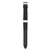 Garett univerzální řemínek 20 mm, černá kůže se zlatým zapínáním