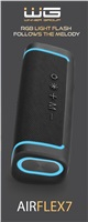 WG - Bluetooth Speaker WG AirFlex7, 10W, TWS, LED, černá