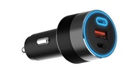 WG - Nabíječka do auta 3x USB 130W, 1x USB-C PD 100W + 1x USB-C 30W + 1x USB-A 18W, černá