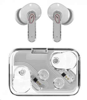 WG - Bluetooth sluchátka WG AirFlex 7, Star Trek, ANC + ENC, podpora Qi, bílá