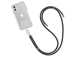 WG - Crossbody lace strap / transparent / black