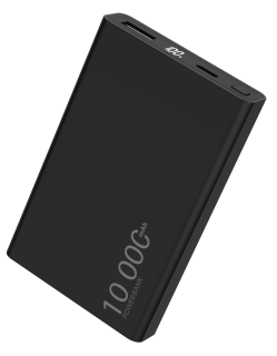 WG - Power Bank 10000 mAh, USB-C PD 20W + USB-A 22.5W, černá