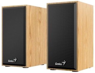 GENIUS Reproduktor SP-HF180, 3.5mm jack, 6W, světlé dřevo