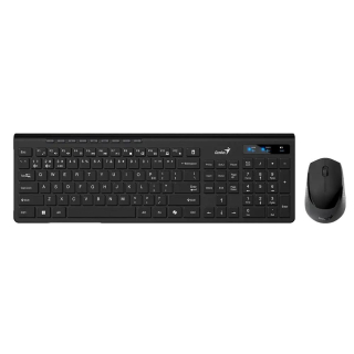 GENIUS set klávesnice + myš SlimStar 8230, Bezdrátový set, CZ+SK, černá