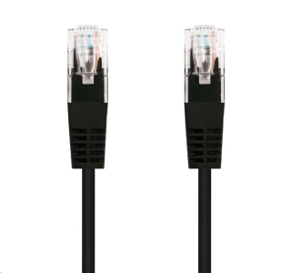 C-TECH kabel patchcord Cat5e, UTP, černý, 0,5m