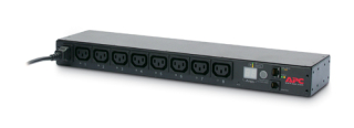 APC Rack PDU, Switched, 1U, 12A/208V, 10A/230V, (8)C13, IEC-320 C14 1.98m