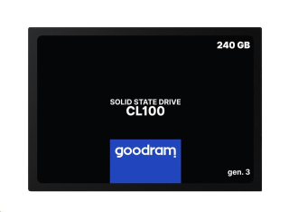 GOODRAM SSD CL100 Gen.3 240GB, SATA III, 2.5", (R:520/W:400MB/s)