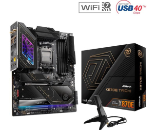 ASRock MB Sc AM5 X870E TAICHI, AMD X870, 4xDDR5, 1xHDMI, 2xUSB4, WI-FI